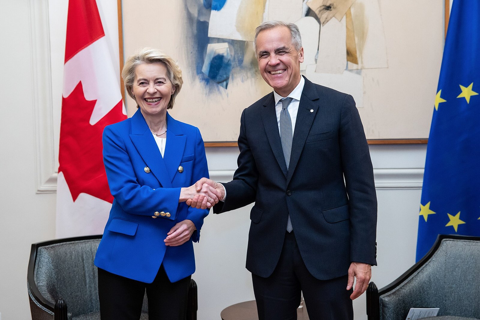 Mark Carney and Ursula von der Leyen in Rome, May 2025. Photo: European Communities, CC BY 4.0.
